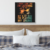 Funny Drummer Art for Men Drum Player Percus Leinwanddruck (Insitu (Schlafzimmer))