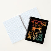 Funny Drummer Art for Men Drum Player Percus Notizblock (Innenseite)