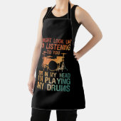 Funny Drummer Art for Men Drum Player Percus Schürze (InSitu)