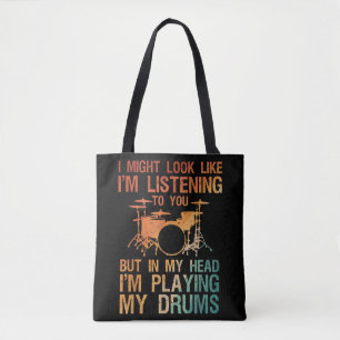 Funny Drummer Art for Men Drum Player Percus Tasche