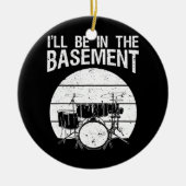 Funny Drummer Art for Men Drum Set Drumming Keramik Ornament (Vorne)