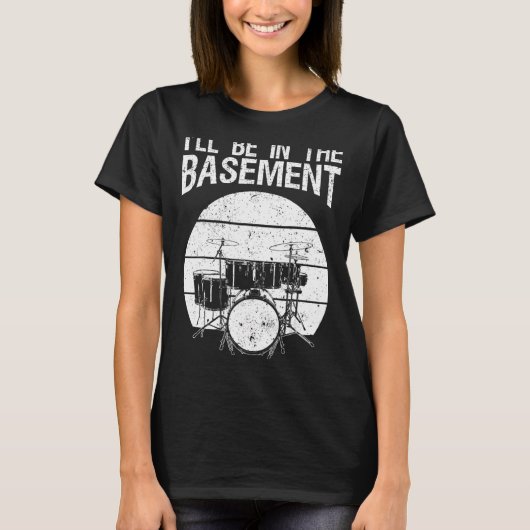 Funny Drummer Art for Men Drum Set Drumming T-Shirt (Vorderseite)