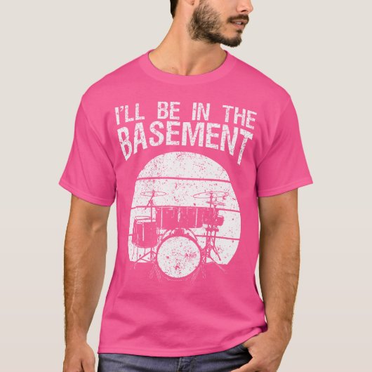 Funny Drummer Art for Men Drum Set Drumming T-Shirt (Vorderseite)