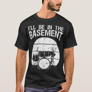 Funny Drummer Art for Men Drum Set Drumming  T-Shirt