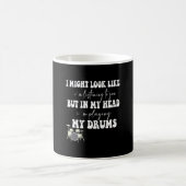 Funny Drummer Art für Drum Player Schlagzeug Kaffeetasse (Mittel)