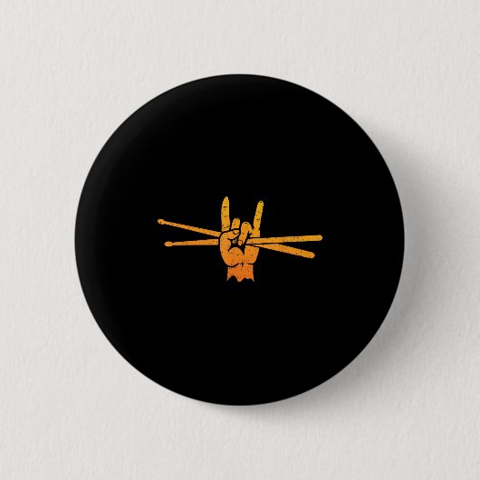 Funny Drummer Art für Männer Frauen Kinder Drummin Button (Vorderseite)