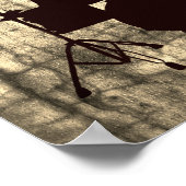 Funny Drummer Drum Kit Poster, WER BRAUCHT THERAPI Poster (Ecke)