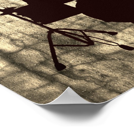 Funny Drummer Drum Kit Poster, WER BRAUCHT THERAPI Poster (Ecke)