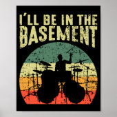 Funny Drummer Drumming Art Lovers For Men Boys Poster (Vorne)