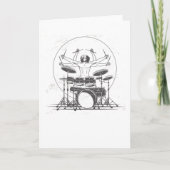 Funny Drummer Drums Gift Karte (Vorderseite)