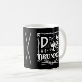 Funny Drummer Drumsticks Schlagzeug Drum Drumming Kaffeetasse (VorderseiteRechts)