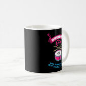 Funny Drummer Girl Music Marching Band Drumming Pe Kaffeetasse (VorderseiteRechts)