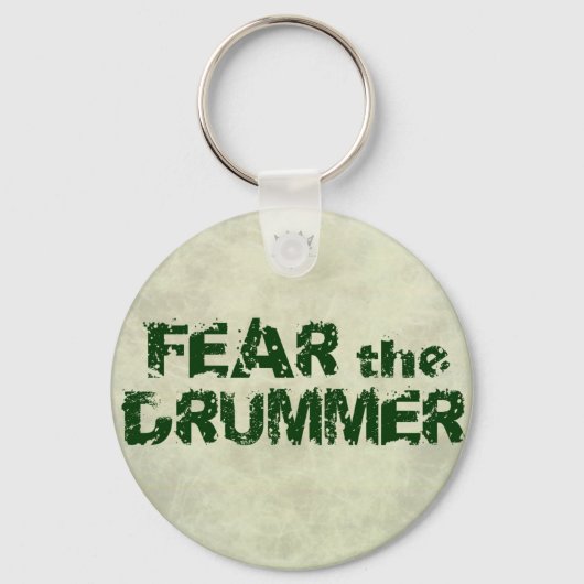 Funny Drummer Key Chains Angst der Drummer Schlüsselanhänger (Vorderseite)