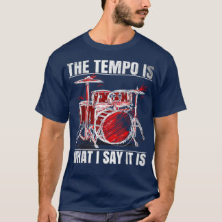 Funny Drummer Men Frauen T-Shirt