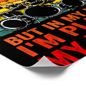 Funny Drummer Men Women Drumline Drumming Musical Poster (Ecke)