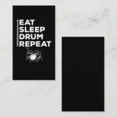 Funny Drummer Music Lover Drumming Visitenkarte (Vorne/Hinten)