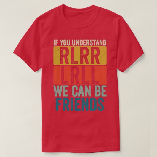 Funny Drummer Paradiddle Retro Drumming Drum Set 1 T-Shirt (Design vorne)