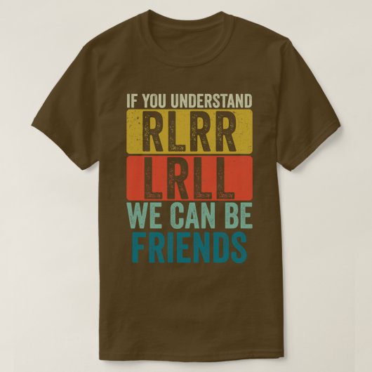 Funny Drummer Paradiddle Retro Drumming Drum Set 1 T-Shirt (Design vorne)