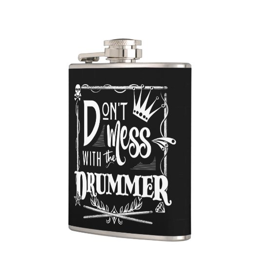 Funny Drummer Percussion Drum Drumsticks Drumming  Flachmann (Links)