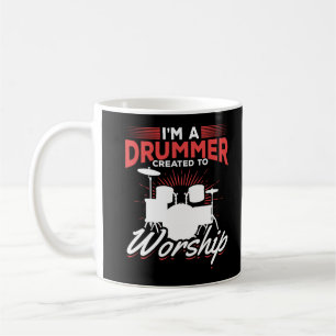 Funny Drummer Quote Drum Set Kaffeetasse