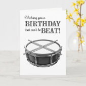 Funny Drummer Rockstar Snare Drum Rocker Geburtsta Karte (Gelbe Blume)