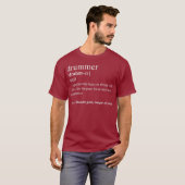 Funny Drummer s Drum gibt Drumming Definition T-Shirt (Vorne ganz)
