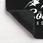 Funny Drummer Skelett Playing Drums Mousepad (Ecke)