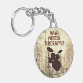 Funny Drummer Therapy Drum Kit Schlagzeug Drumming Schlüsselanhänger (Vorderseite links)