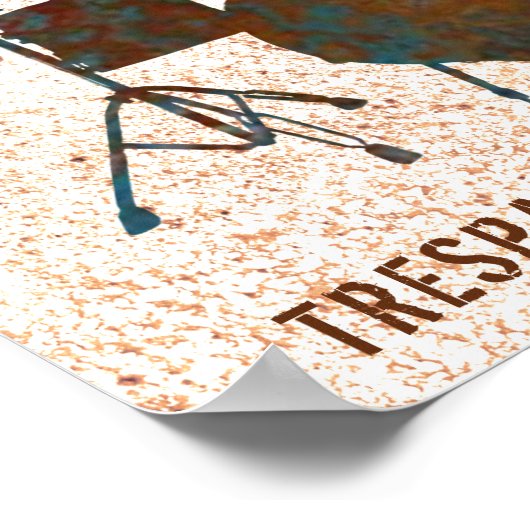 Funny Drummer Zone Drum Kit Music Drummer Poster (Ecke)