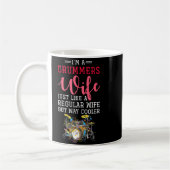 Funny Drummers Wife Valentines Day Gift Drums Kaffeetasse (Links)