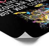 Funny Drummers Wife Valentines Day Gift Drums  Poster (Ecke)