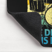 Funny Drumming Art For Men Women Drumline Drum Set Mousepad (Ecke)