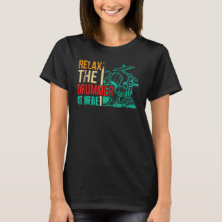 Funny Drumming Geschenke für Drummer Männer Percus T-Shirt