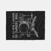 Funny Drumming Kunst für Männer Drumline Drum Set Fleecedecke (Vorderseite (Horizontal))
