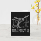 Funny Drumming Kunst für Männer Drumline Drum Set Karte (Gelbe Blume)