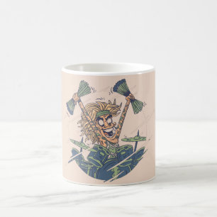 Funny Drums Design für Trommler Kaffeetasse