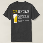 Funny Drunckle Druncle Shirt Wörterbuchdefinition (Design vorne)