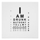 Funny drunk eye chart (Vorderseite)