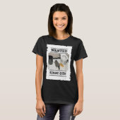 Funny Drunk Raccoon Wanted Reward $1000 Trash Pand T-Shirt (Vorne ganz)