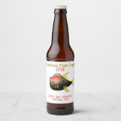 Funny Drunken Fish Custom Bier Label Bierflaschenetikett (Vorderseite)
