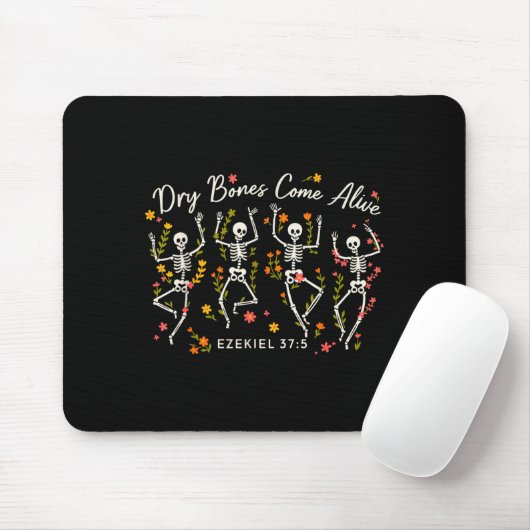 Funny Dry Bones Come Alive Ezekiel 37_5 Skeleton C Mousepad (Mit Mouse)