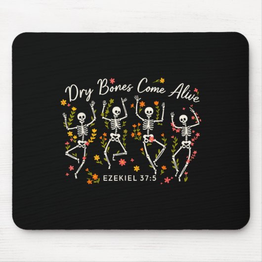 Funny Dry Bones Come Alive Ezekiel 37_5 Skeleton C Mousepad (Vorne)