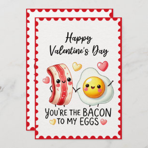 Funny, du bist der Bacon für meine Eier Valentinst Feiertagskarte