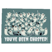 Funny, du bist gehostet worden! Geister auf dem Fr Große Geschenktüte (Rückseite)
