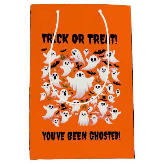Funny, du bist gehostet worden! Gespenster Mittlere Geschenktüte (Vorderseite)