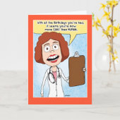 Funny, du bist mehr Kuchen als menschlicher Geburt Karte (Gelbe Blume)