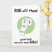 Funny, du Verlasse Bog Roll Card Karte (Gelbe Blume)