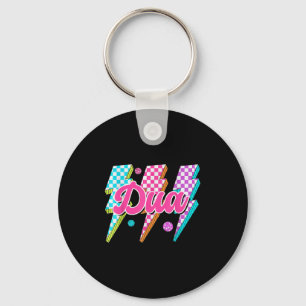 Funny Dua Blitz Checkered I Liebe in den 80er Jahr Schlüsselanhänger