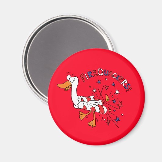 Funny Duck 4. Juli Kinder Niedlich Magnet (Vorderseite/Rückseite)