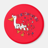 Funny Duck 4. Juli Kinder Niedlich Magnet (Vorne)